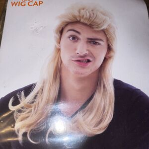 MULLET BLOND Wig by Celebrate! Adult One Size Halloween Fun